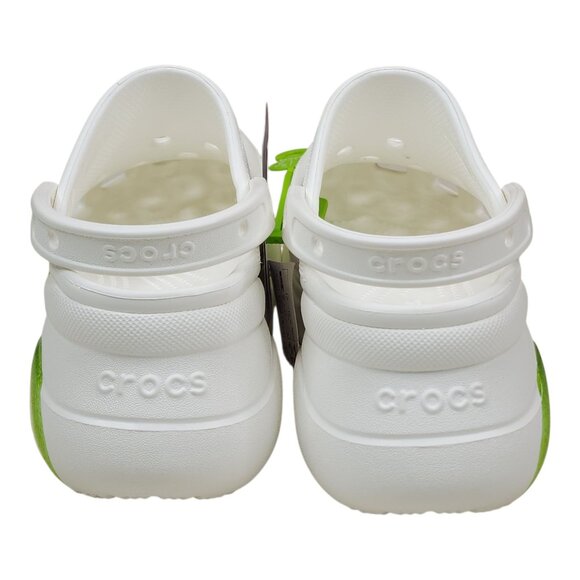 Crocs Bae Fresh Fruits Lime Clogs With Platform Sole Womens 7 White Green Limes - Picture 11 of 12